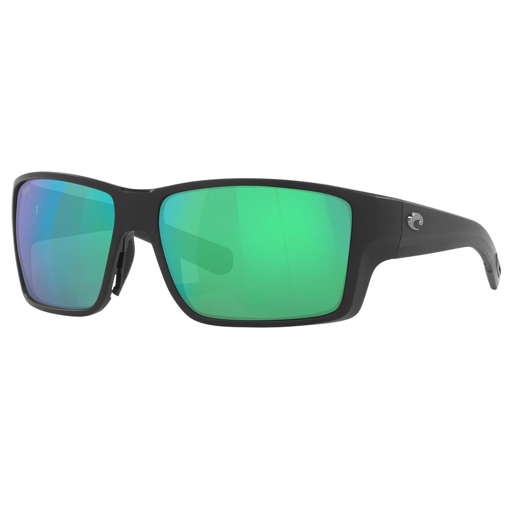 Costa Reefton PRO Sunglasses Polarized in Matte Black with Green Mirror 580G